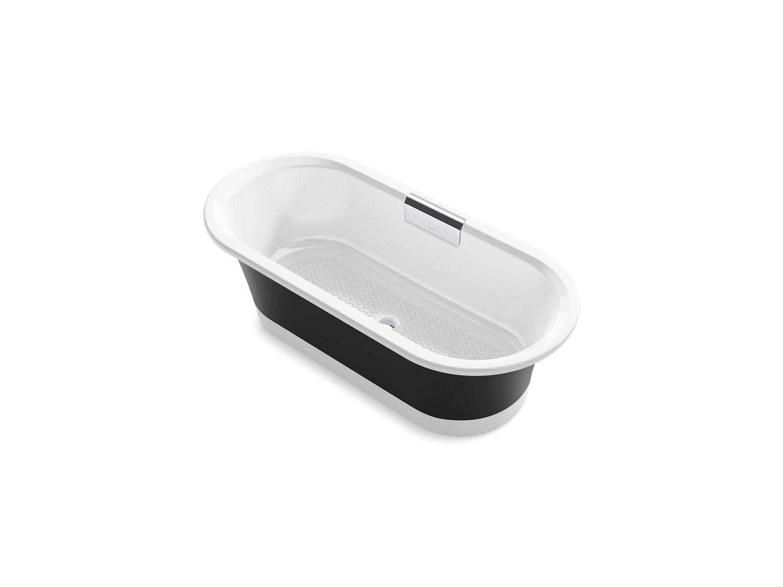 Kohler® 29326-P5B0-0 Volute™ Bathtub, Soaker, 63 in L x 28-5/16 in W, Center Drain, White