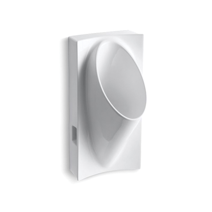 Kohler® 4918-0 Steward® Waterless Urinal, Rear Spud, Wall Mount, Vitreous China, White