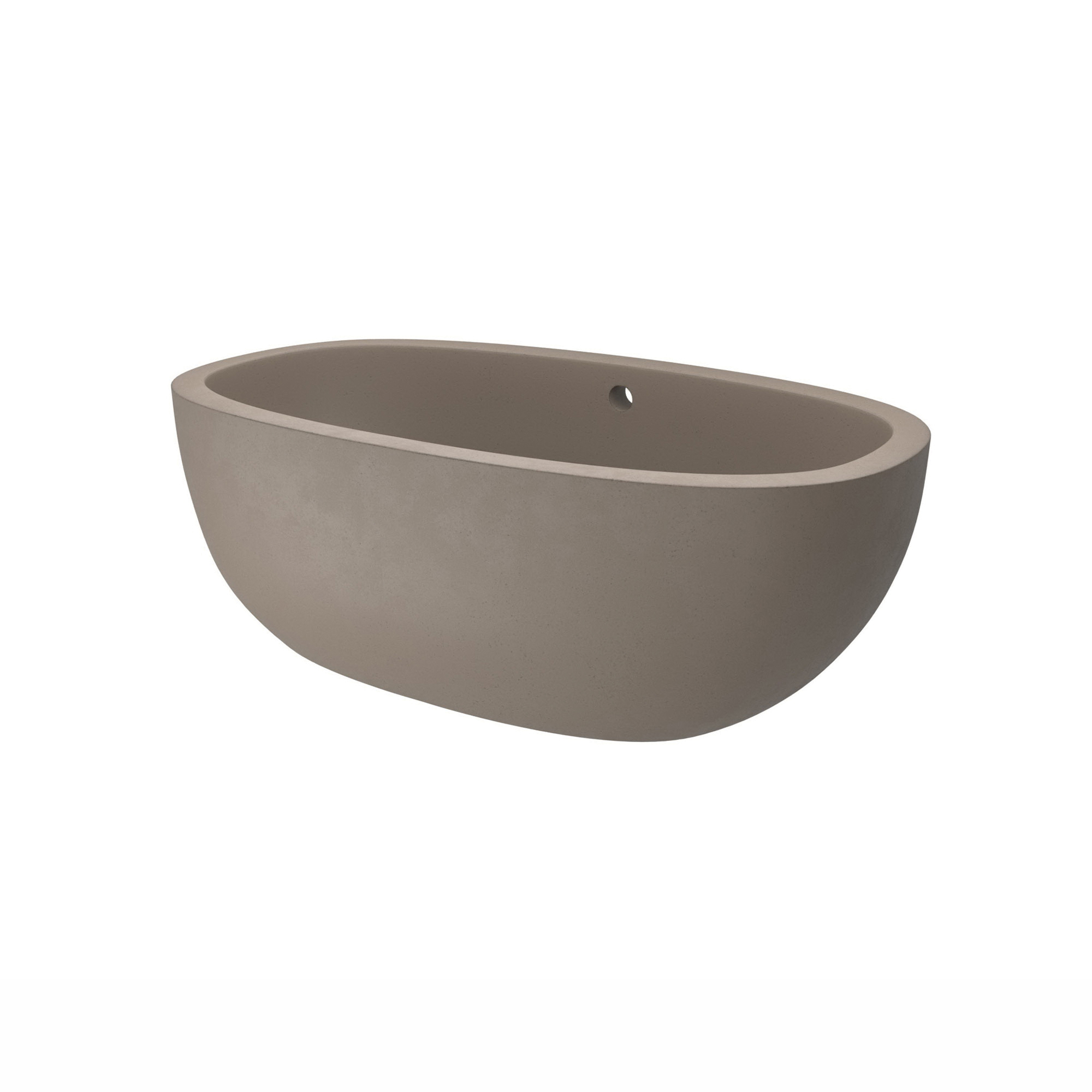 Native Trails NST6236-E Bathtub, NativeStone® Avalon, Soaking, Oval Shape, 62 in L x 36 in W, Center Drain, Earth, Import