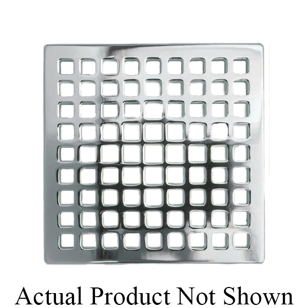 Newport Brass® 233-401/06 Decorative Square Shower Drain Trim Plate, Solid Brass