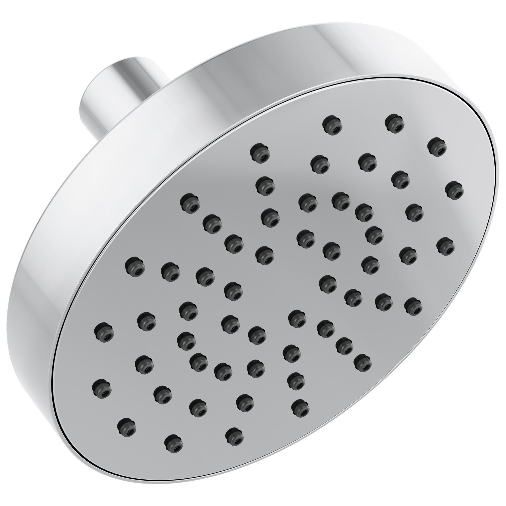 Brizo® 82392-PC-2.5 ESSENTIAL™ Linear Multi-Function Universal Showerhead With Touch-Clean® Technology, 2.5 gpm Max Flow, 1 Sprays, Wall Mount, 5 in Dia x 3-1/8 in H Head, Import