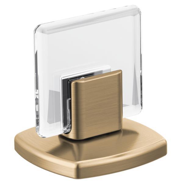 Brizo® HK5367-GLCL Allaria™ 2-Handle Lavatory Knob Handle Kit, Zinc, Luxe Gold/Clear Acrylic, Import