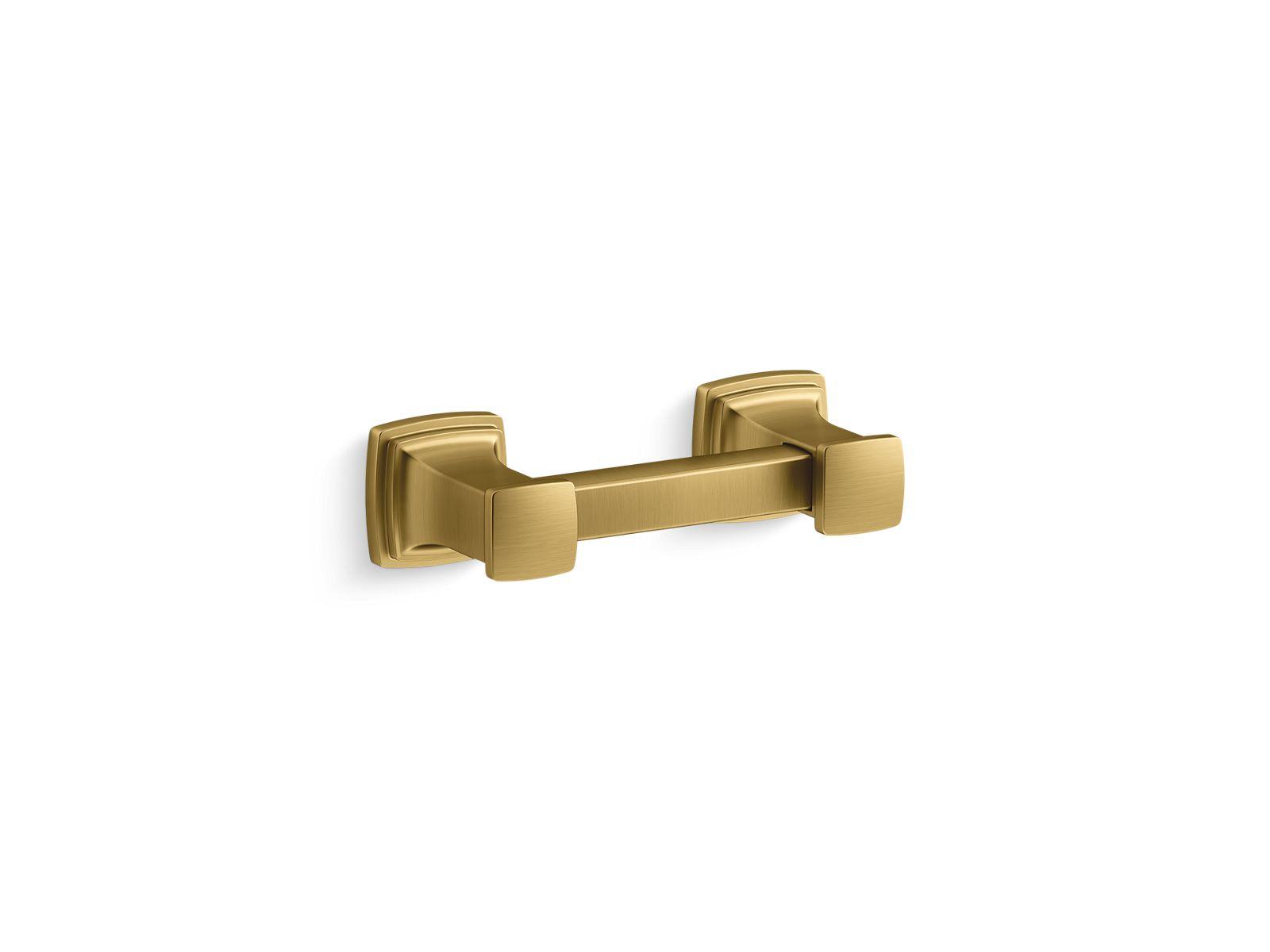 Kohler® 24434-2MB 24434 Riff® Cabinet Pull, For Use With Cabinet, 3 in Cabinet Pull, Zinc, Vibrant Brushed Moderne Brass