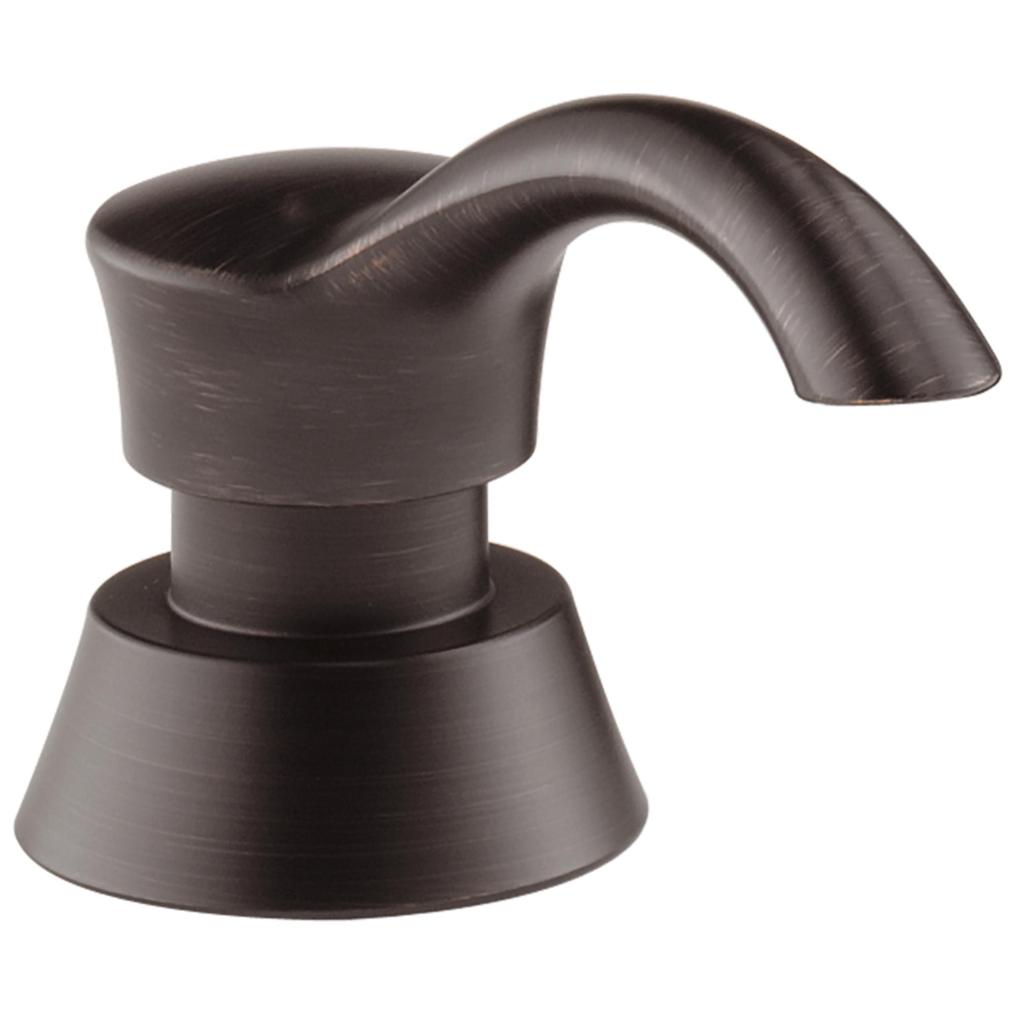 DELTA® RP50781RB Pilar® Soap/Lotion Dispenser, Venetian Bronze, 13 oz Capacity, Deck Mount, ABS, Import