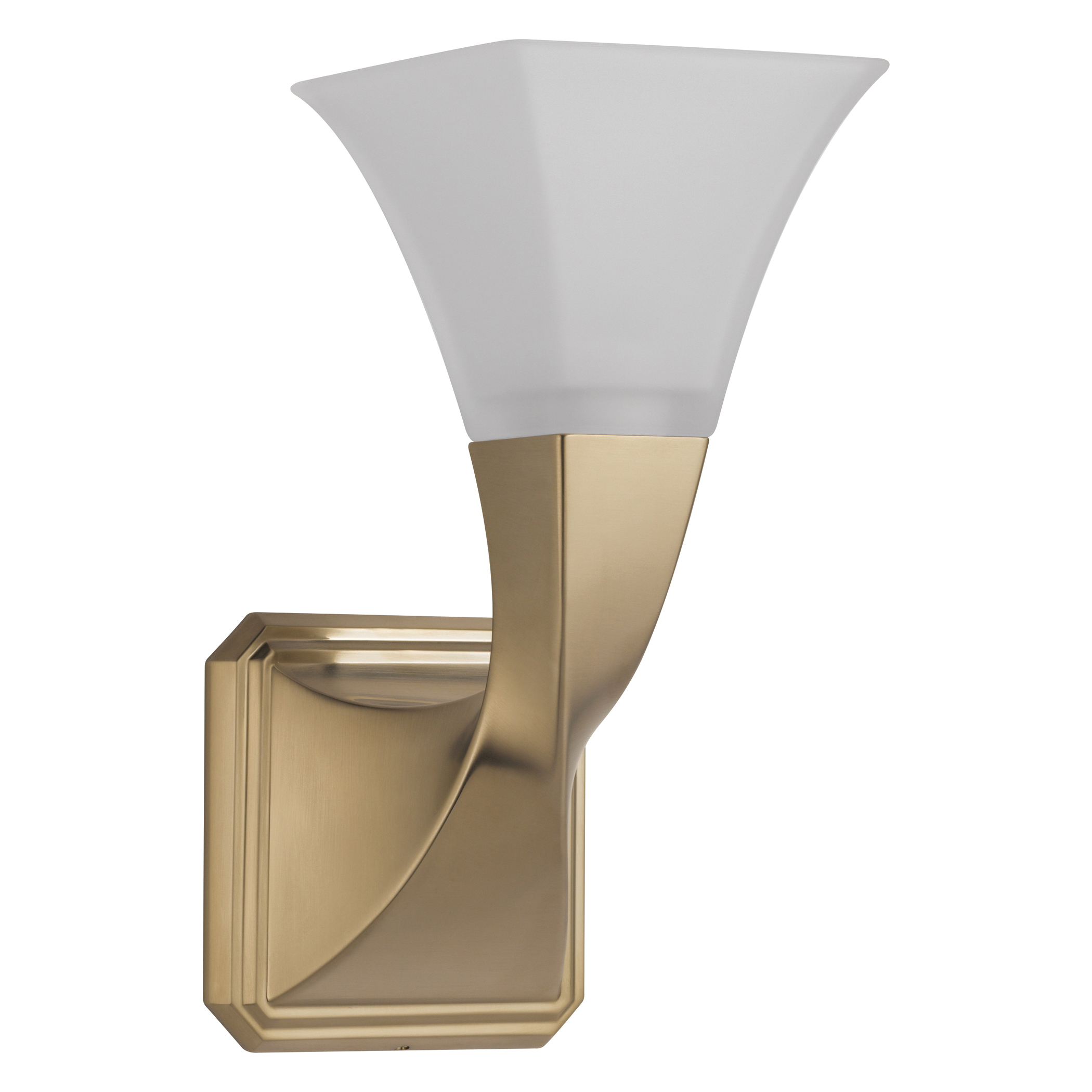 Brizo® 697030-GL Virage® Light Sconce, (1) C7 Bulb Lamp, 60 W Fixture, Luxe Gold Housing