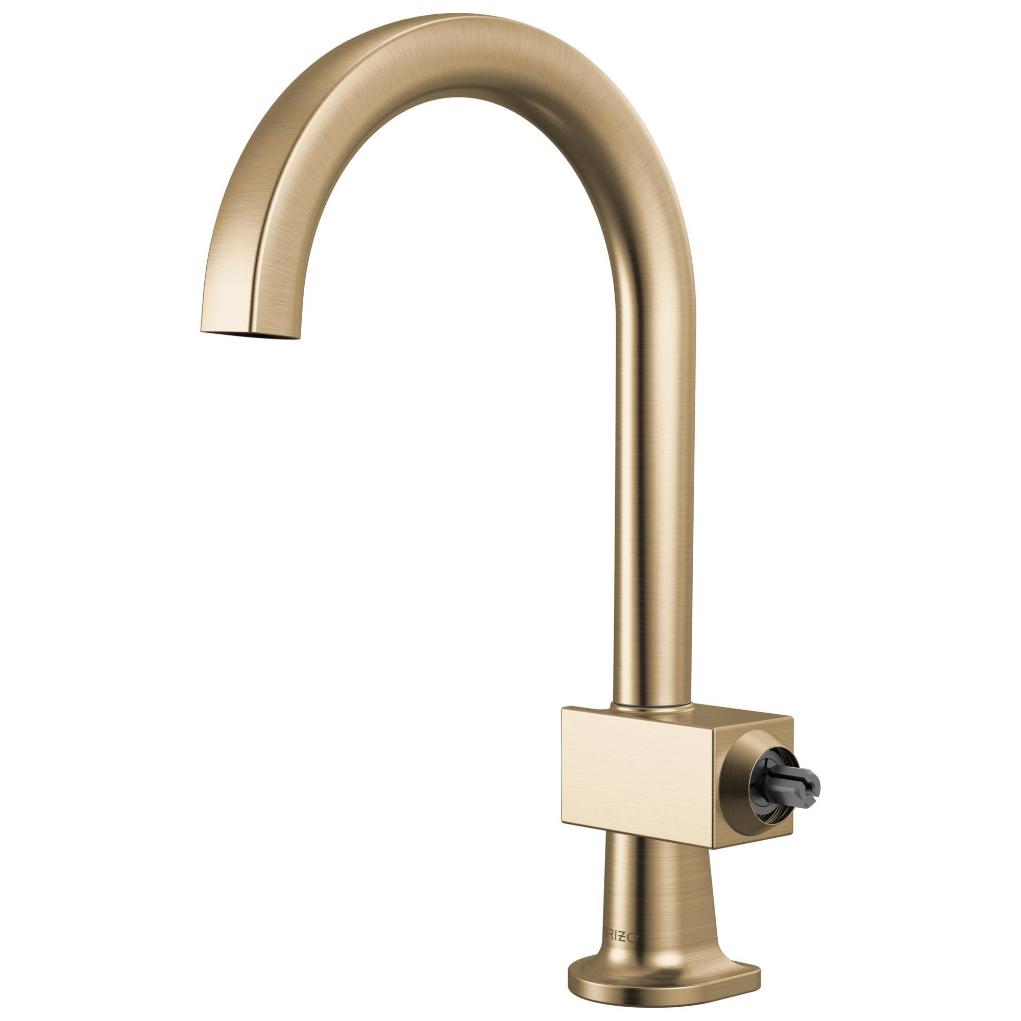 Brizo® 61022LF-GLLHP Bar Faucet, Frank Lloyd Wright®, Luxe Gold, 1 Handle, 1.8 gpm