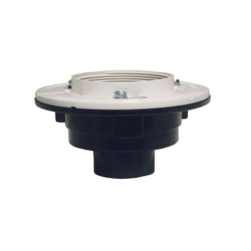 Newport Brass® 278A-02 Drain Body, For Use With Model 277-02 6 in Square Shower Drain Throat, 4 in IPS Inlet x 2 in Solvent Weld Outlet, ABS