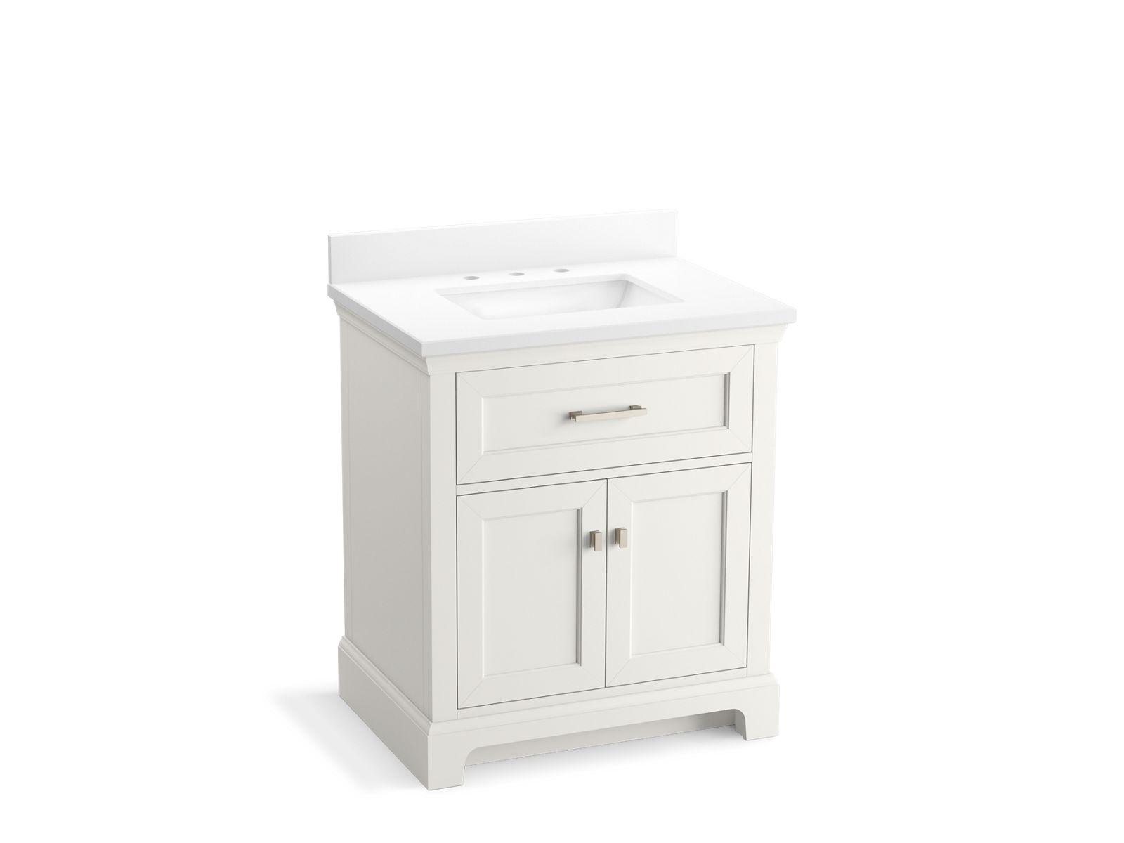 Kohler® 29260-BD1-0 Charlemont™ Vanity Cabinet with Sink and Top, 39-11/16 in OAH x 30 in OAW x 22-7/16 in OAD