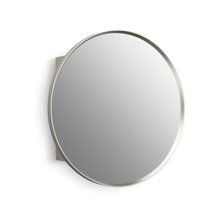 Kohler® 35572-BNL 35572 Verdera® Framed Medicine Cabinet, 5-9/16 in OAL 24 in OAW 24 in OAH, Anodized Aluminum, Brushed Nickel