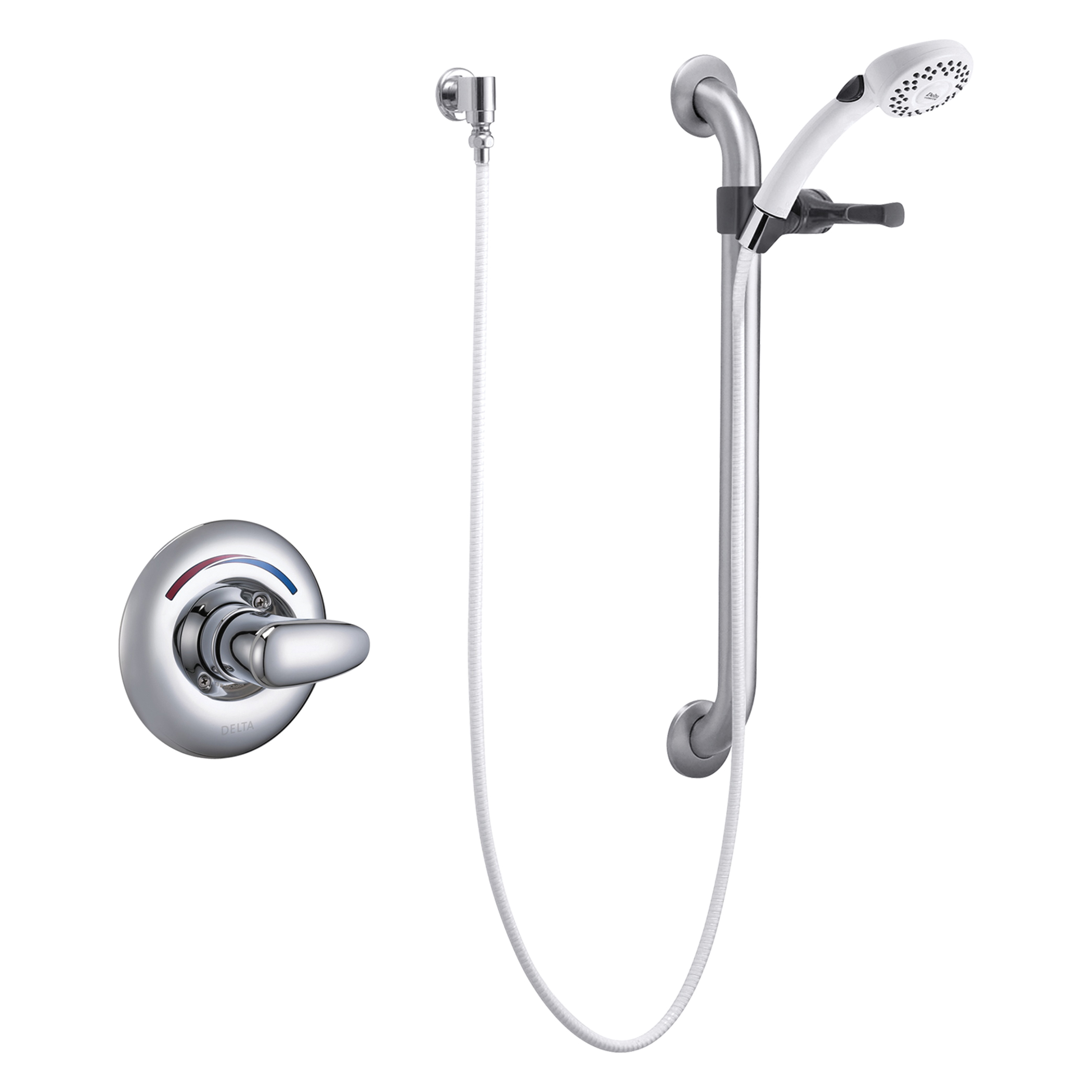 DELTA® T13H152 Universal Shower Valve Trim, MultiChoice®, 1.5 gpm, Polished Chrome, Import