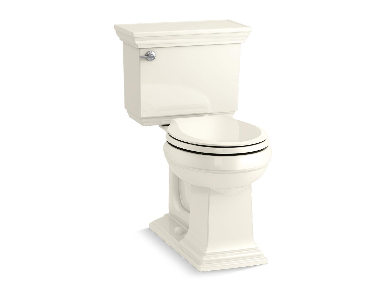 Kohler® 33815-96 33815 2-Piece Toilet, Memoirs® Stately, Round Bowl, 12 in Rough-In, 1.28 gpf, Biscuit