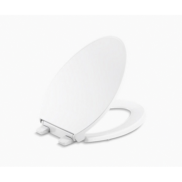 Kohler® 24495-A-96 Border™ Toilet Seat, Elongated Bowl, Closed Front, Plastic, Biscuit, Quick Release Hinge