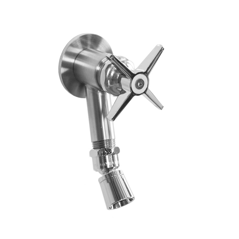 Outdoor Shower Company WMFS-442-CHV Wall Mount Foot Shower