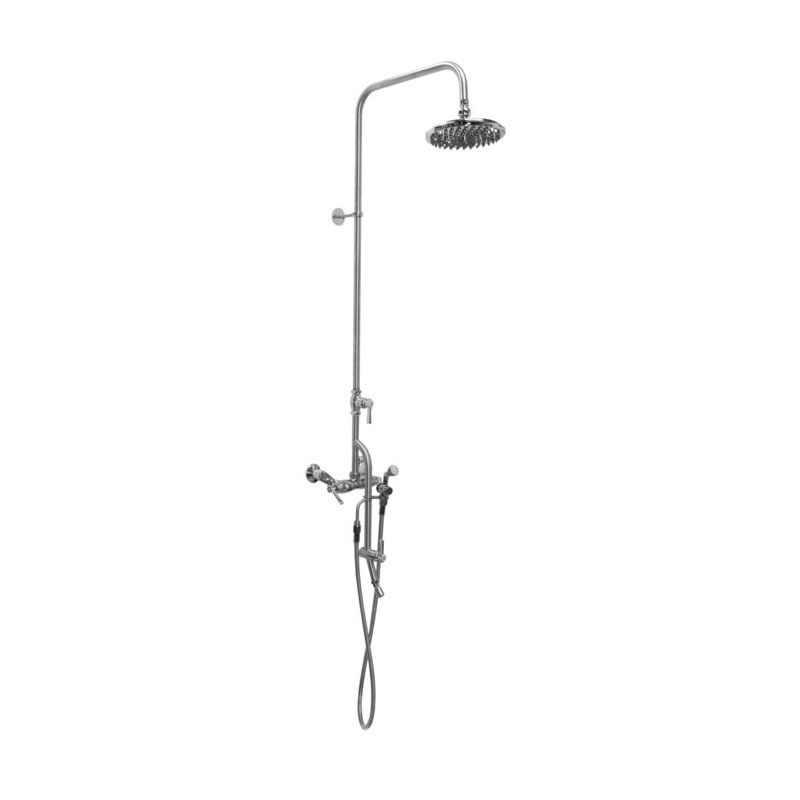 Outdoor Shower Company WMHC-445-DLX-FS Wall Mount Hot & Cold Shower