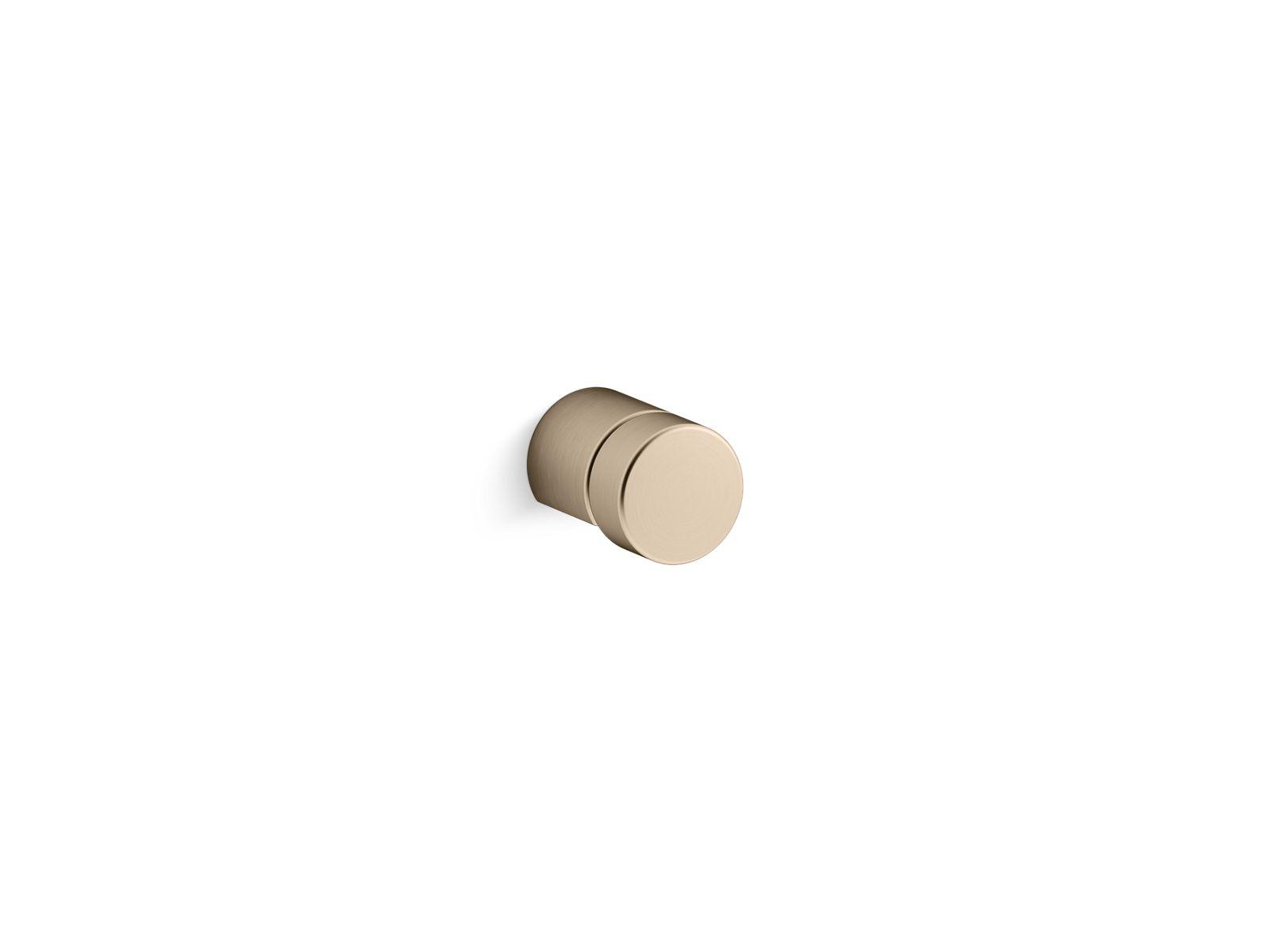 Kohler® 73155-BV 73155 Composed Cabinet Knob, 3/4 in Dia, Zinc, Vibrant Brushed Bronze, 1 in Projection