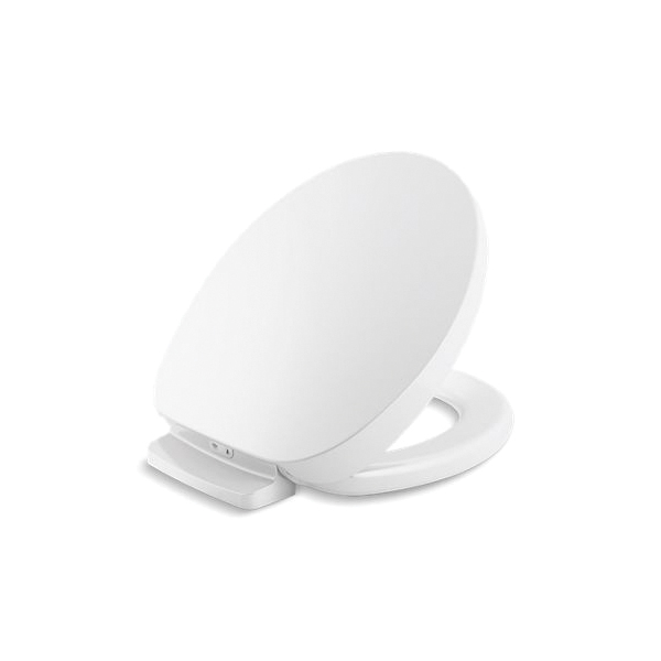 Kohler® 10515-0 PureWarmth® Heated Toilet Seat, Round Front Bowl, Closed Front, Plastic, White, Quick Release Hinge
