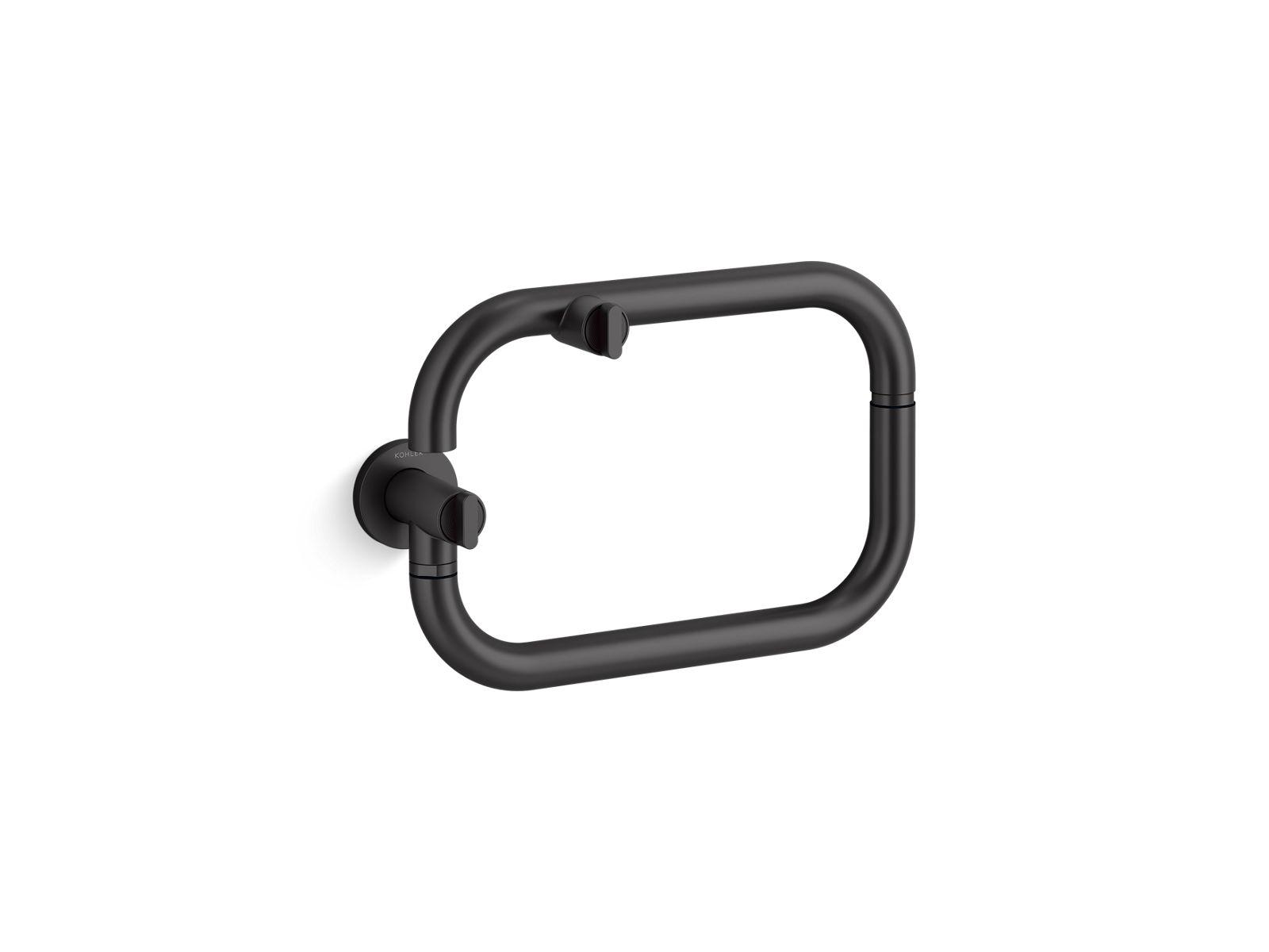 Kohler® 28276-BL Components® Pot Filler, 3.2 gpm Flow Rate, Articulating Spout, Matte Black, 1 Handles