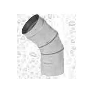 METAL-FAB&reg; Corr/Guard&reg; 3CGSW45L Single Wall Vent Elbow, 45 deg, Stainless Steel