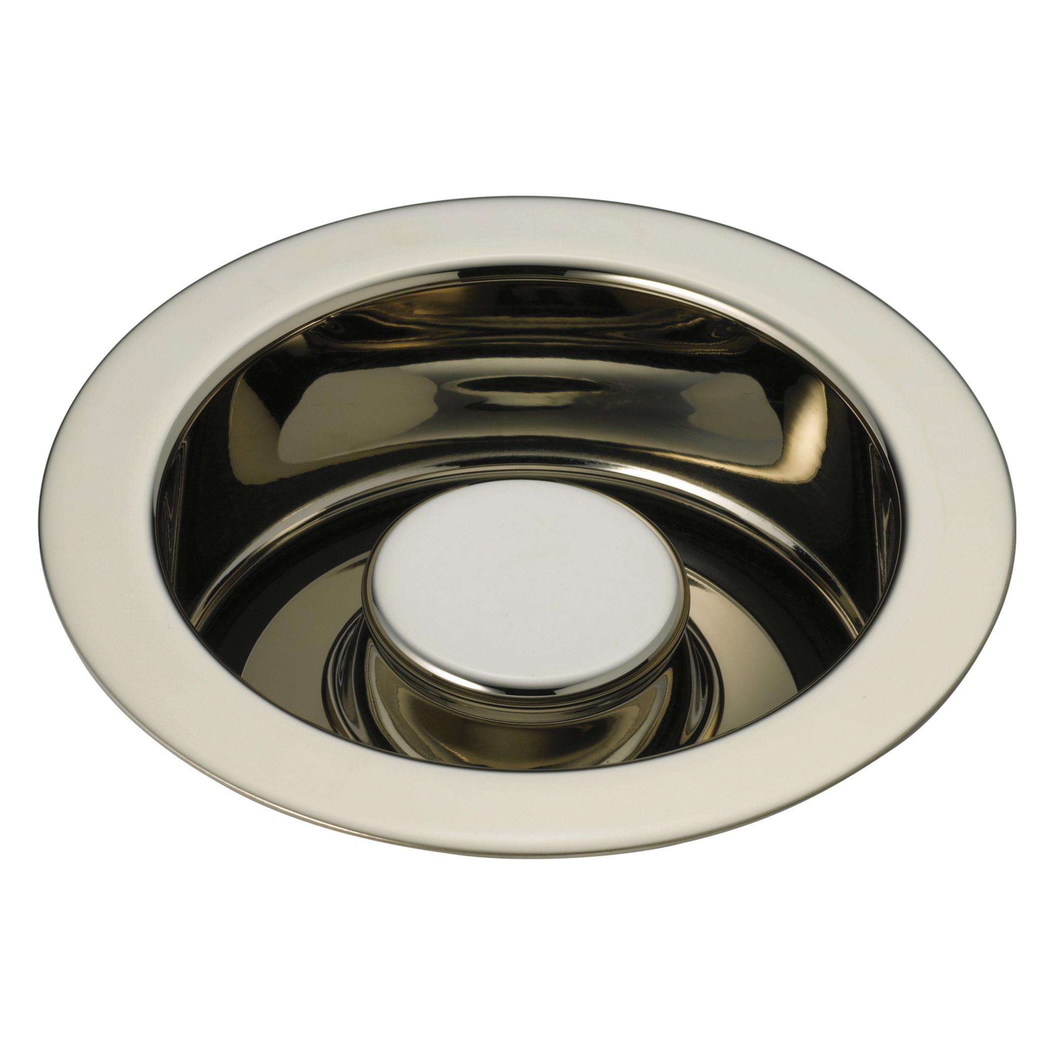 Brizo® 69070-PN Kitchen Disposal and Flange Stopper, 4-1/2 in Nominal, 4-1/2 in OAL, Brass, Polished Nickel, Import