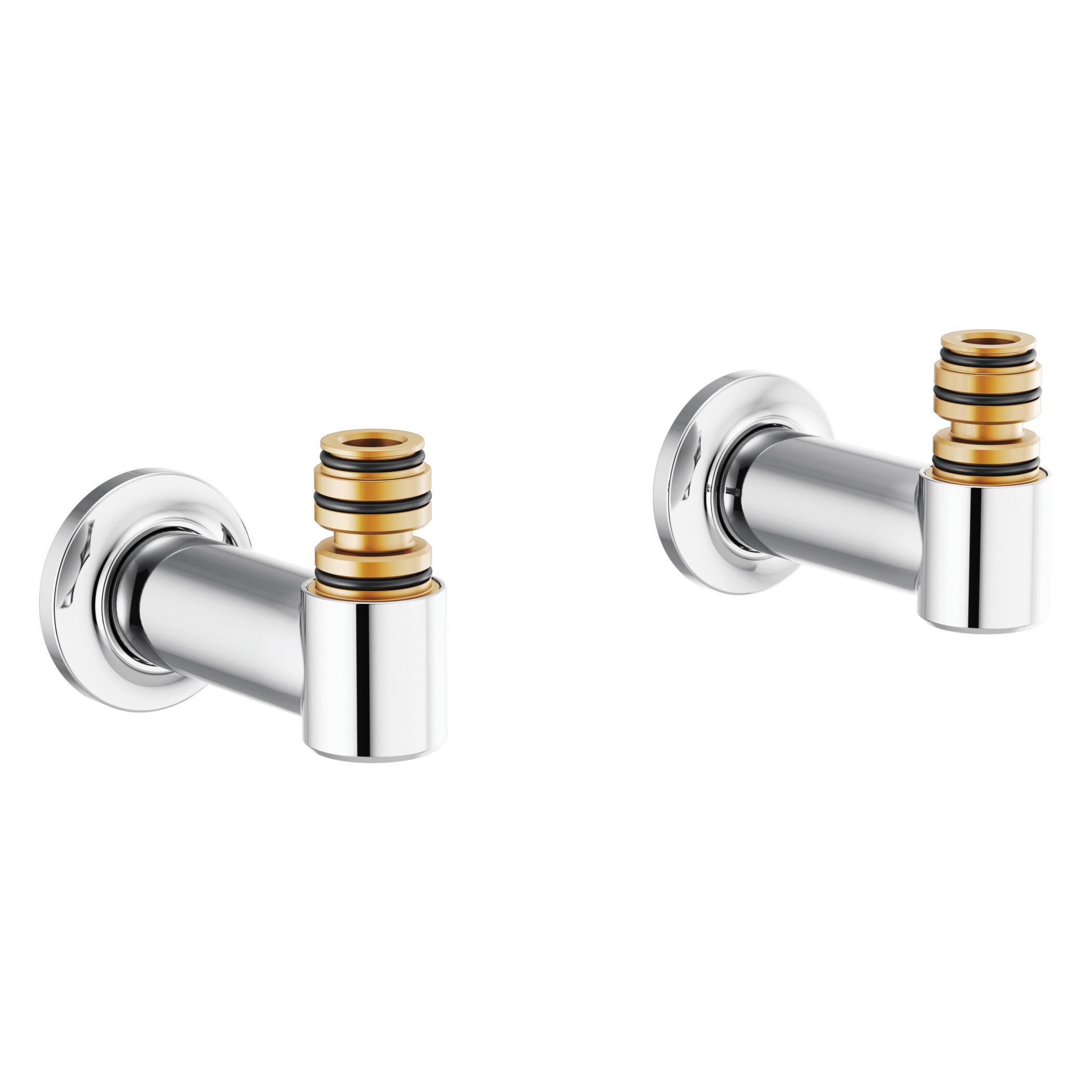 Brizo® T71764-PC Kintsu™ Tub Filler Union, 8 in Center, Polished Chrome, 2 Handles, Import