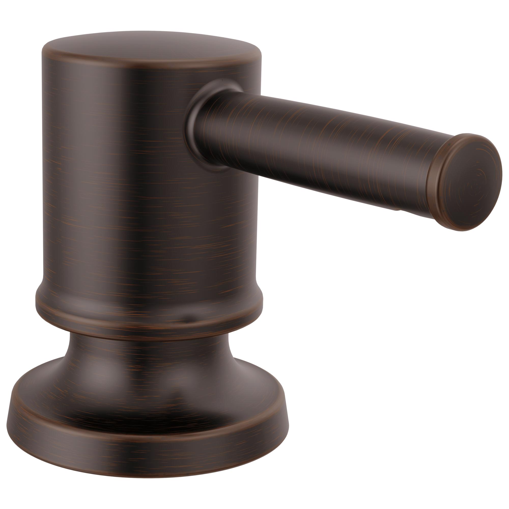 DELTA® RP103432RB Renaldi™ Refillable Soap Dispenser, Venetian Bronze, 2.13 in OAL, Brass, Import
