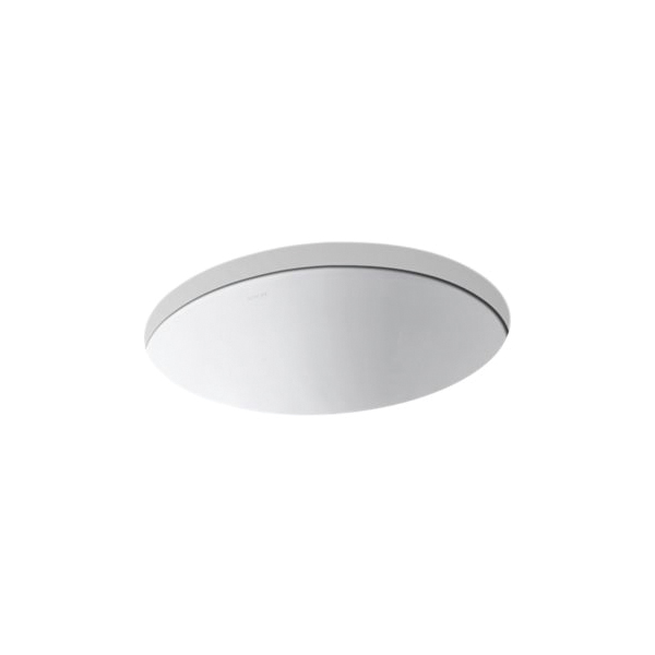 Kohler® 2205-G-0 Caxton® Bathroom Sink, Oval Shape, 19-1/4 in W x 16-1/8 in D x 8-1/4 in H, Vitreous China, White