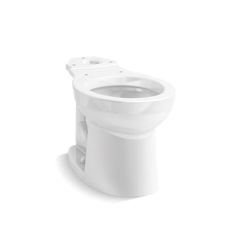 Kohler® 25096-SS-0 Kingston™ Toilet Bowl, White, Round Front Shape, 12 in Rough-In, 2-1/8 in Trapway