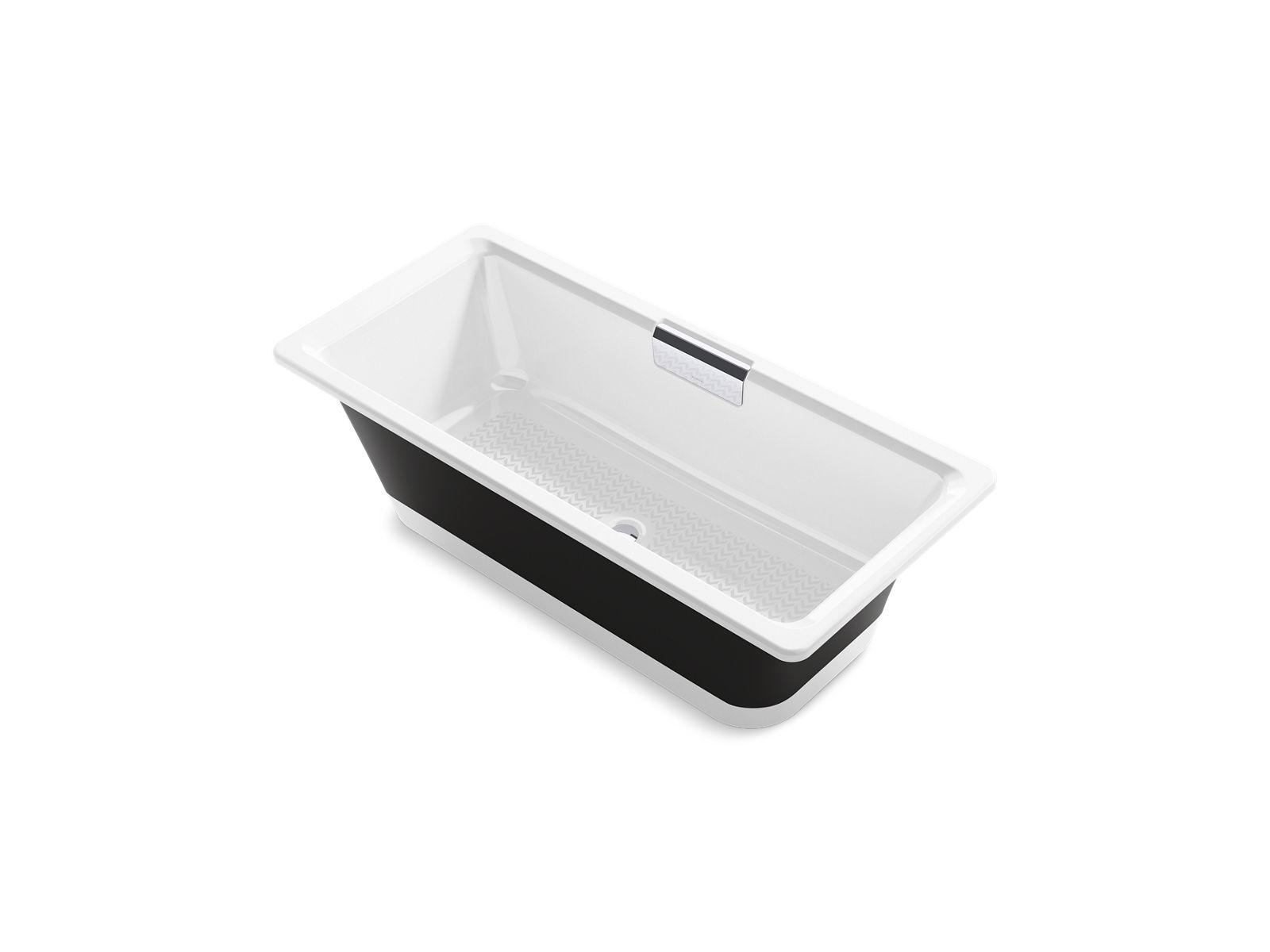 Kohler® 29328-P5B0-0 Volute™ Bathtub, Soaker, 63 in L x 28-5/16 in W, Center Drain, White
