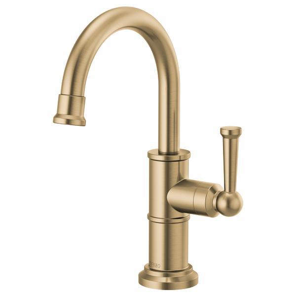 Brizo® 61325LF-C-GL Artesso® Beverage Faucet, 1.5 gpm at 60 psi Flow Rate, Luxe Gold, 1 Handles, Domestic