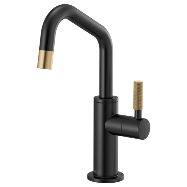 Brizo® 61363LF-C-BLGL Litze® Beverage Faucet, 1.5 gpm at 60 psi Flow Rate, Luxe Gold/Matte Black, 1 Handle, Domestic