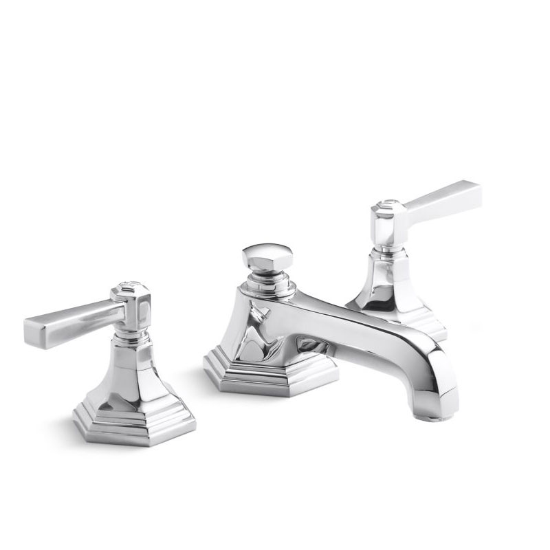 Kallista P22731-LV-CP For Town by KALLISTA Sink Faucet, Low Spout Cross Handles