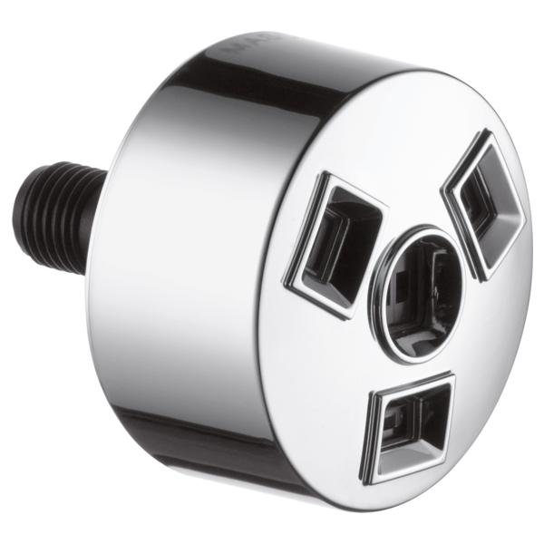 DELTA® SH5005-PR HydraChoice™ Spray Head, Number of Spray Type: 1, H2Okinetic®/Massaging/Soothing Spray, 1 gpm Max Flow, Round Head, Wall Mount, Import