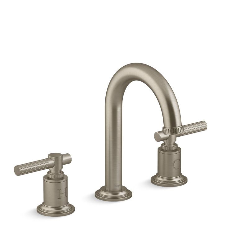 Kallista P21211-LV-BV Central Park West® Sink faucet, arch spout, lever handles, Brushed Bronze