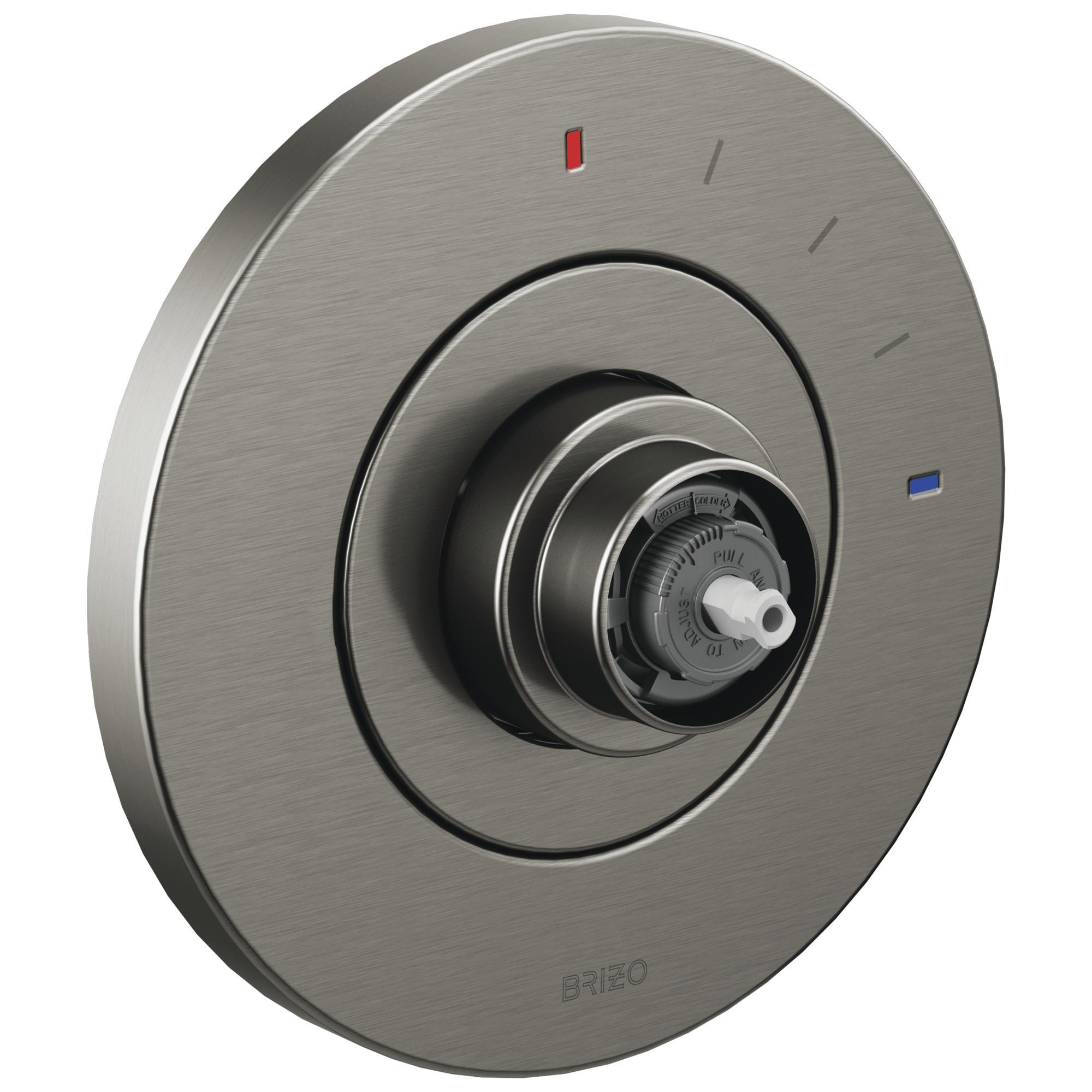 Brizo® T60P035-SLLHP Valve Trim Only, 6.3 gpm Shower, Luxe Steel