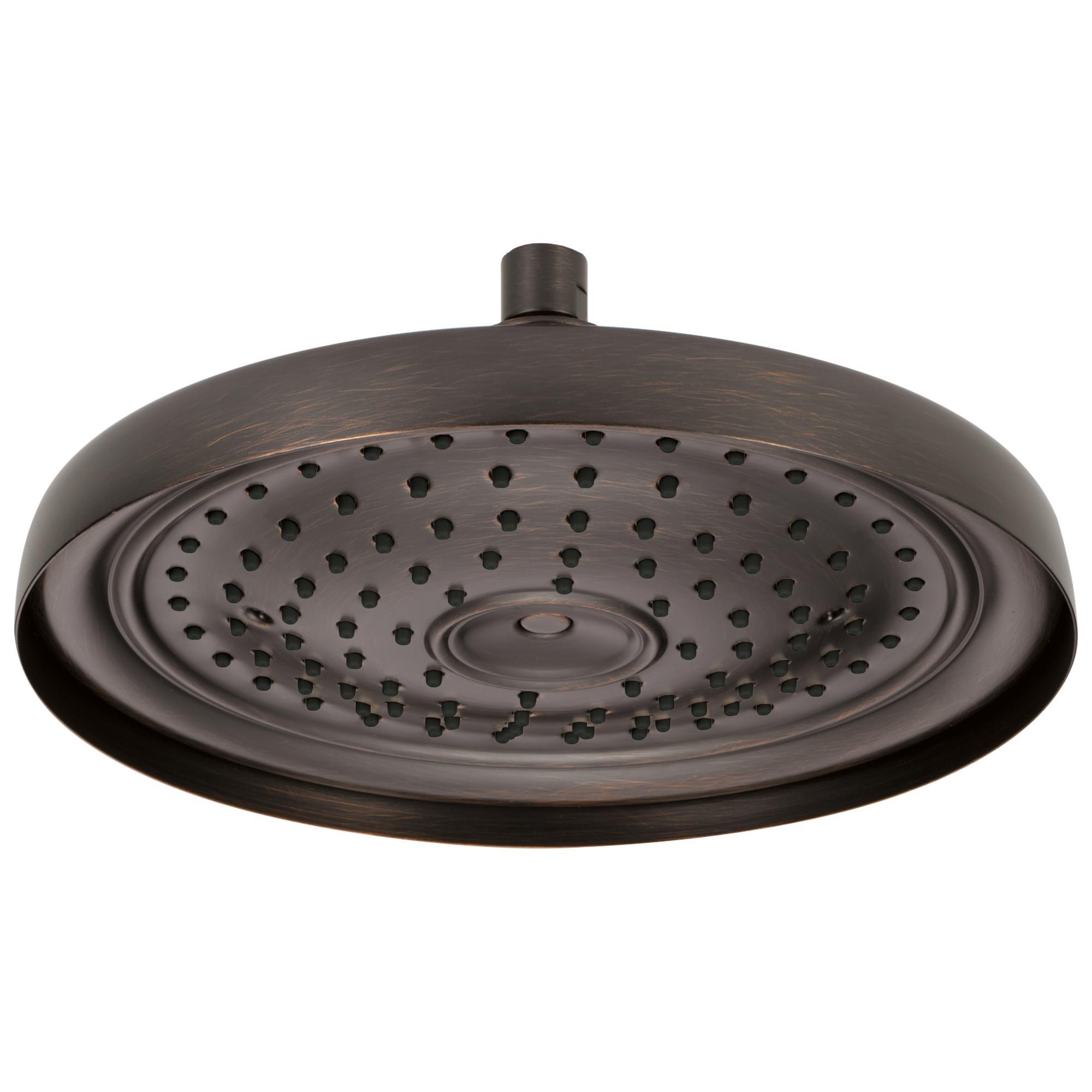 Brizo® 83310-RB-2.5 Raincan Shower Head, Brizo® Traditional, 2.5 gpm, 1 Sprays, 11 in Dia Head, Import