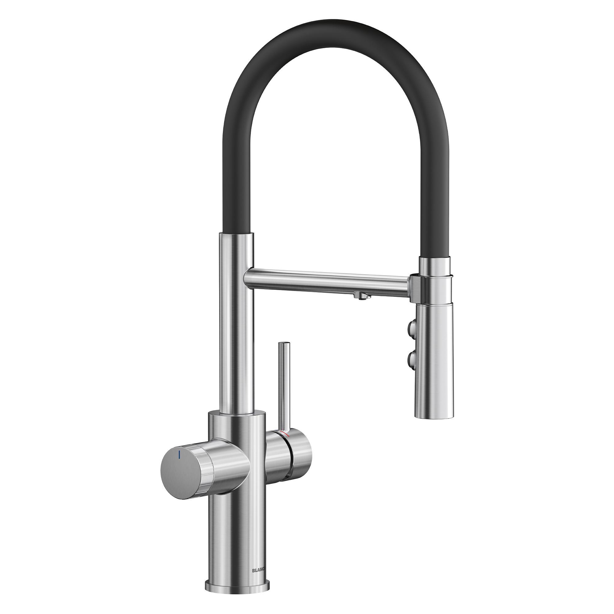 Blanco 442991 CATRIS FLEXO Faucet, 1.5 gpm Flow Rate, 360 deg Swivel Spout, 1 Handles, Import