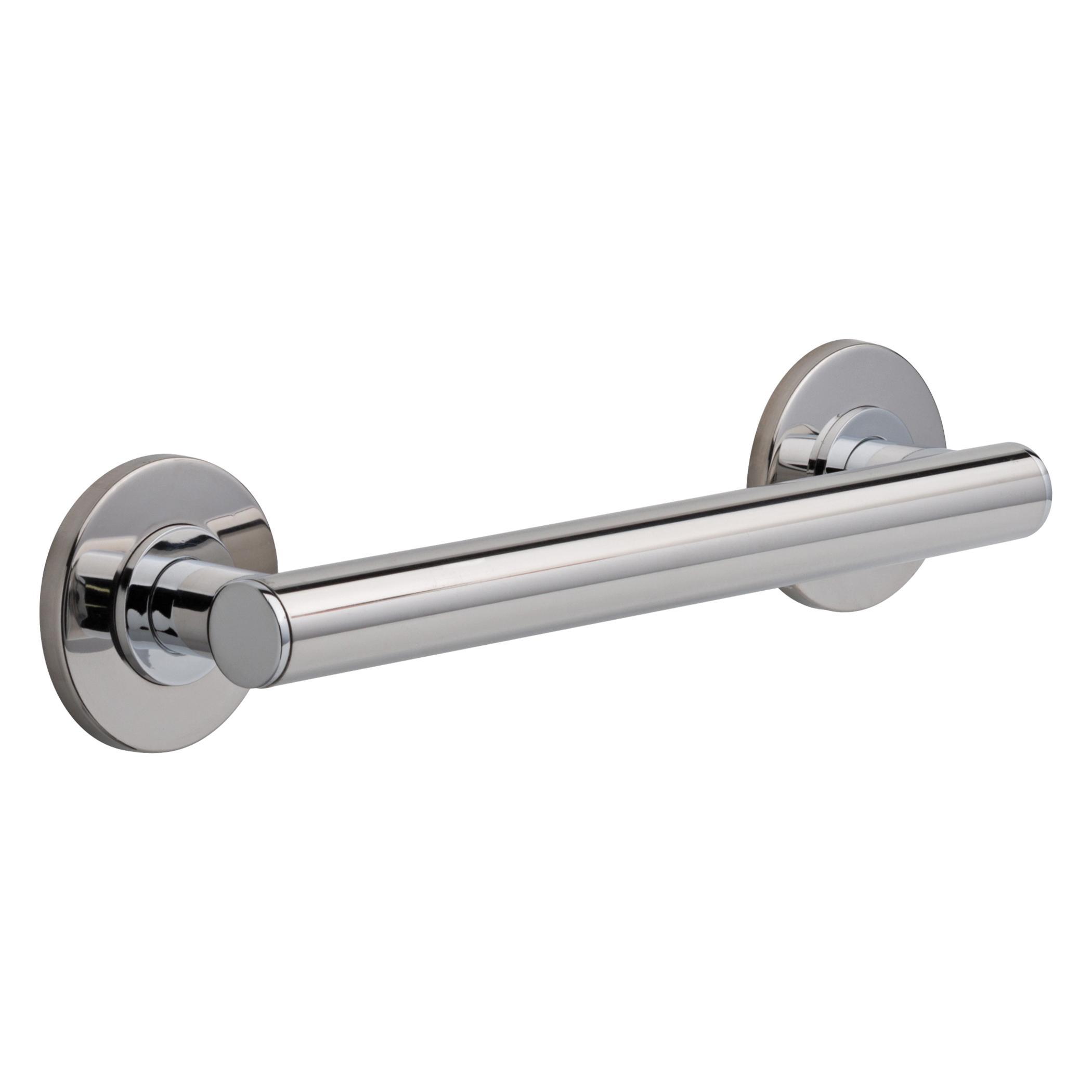 Brizo® 69275-PC Euro Contemporary Decorative Grab Bar, 12 in L x 1-1/4 in Dia, Polished Chrome, Metal, Import
