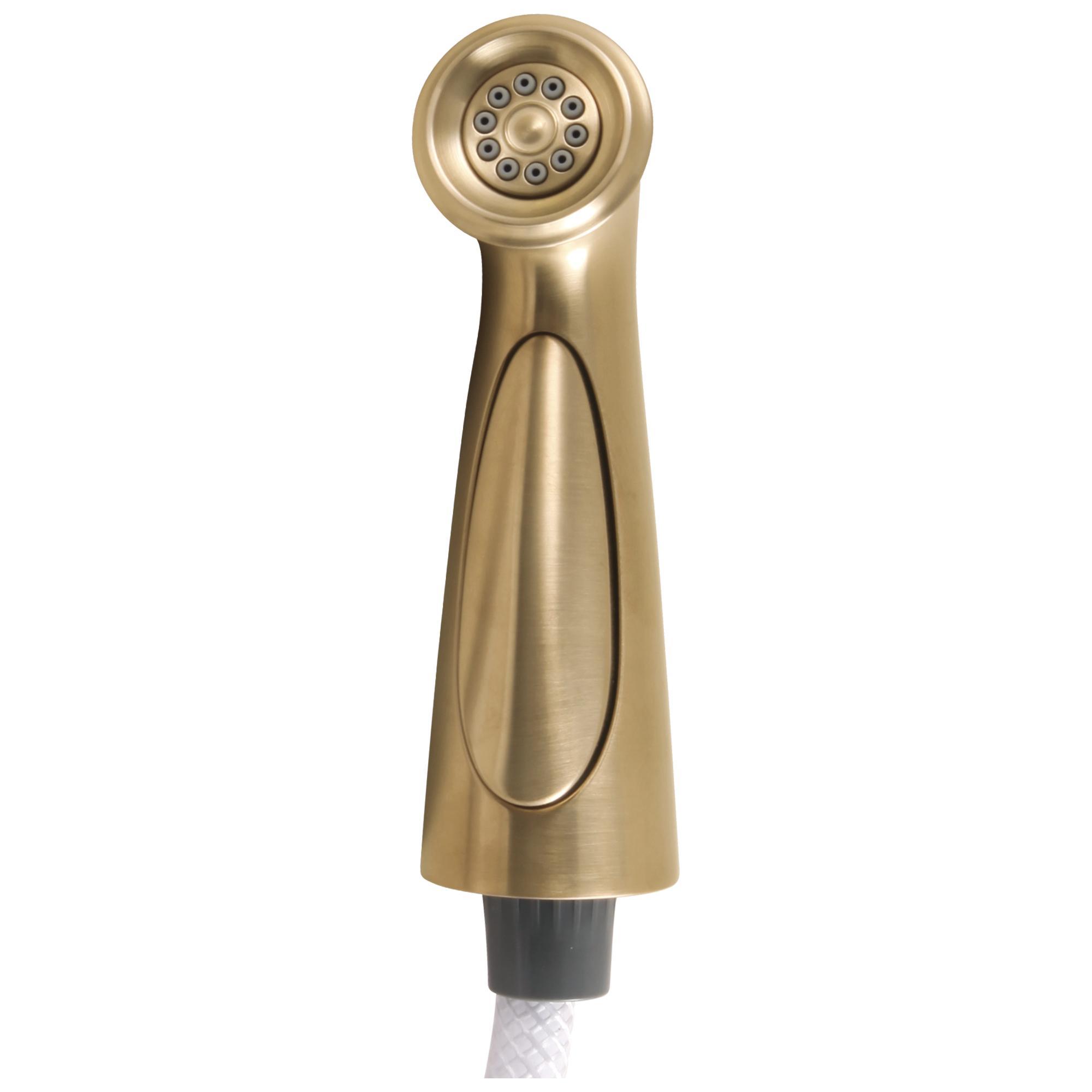 DELTA® RP72751CZ Cassidy™ Spray and Hose Assembly, For Use With 2497LF 2-Handle Kitchen Faucet, Brilliance® Champagne Bronze Spray Head, Import