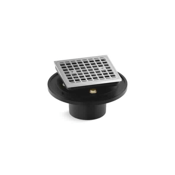 Kohler® 22673-CP Clearflo Tile-in Shower Drain, 4-9/16 in L, Brass/Cast Iron Drain