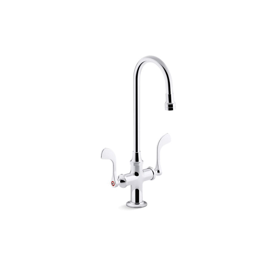 Kohler® 100T70-5AKA-CP Triton® Bowe® Monoblock Bathroom Sink Faucet, 1 gpm Flow Rate, 11-1/2 in H Spout, 2 Handles, 1 Faucet Hole, Polished Chrome, Function: Traditional