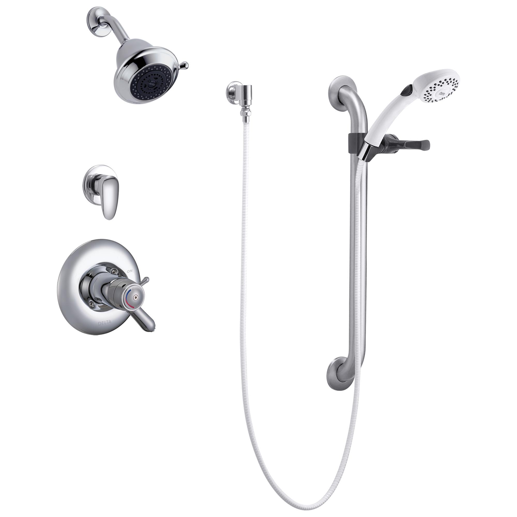 DELTA® T17TH325 TempAssure® 17T Universal Shower Trim Only, MultiChoice®, 2 gpm, Polished Chrome, Import