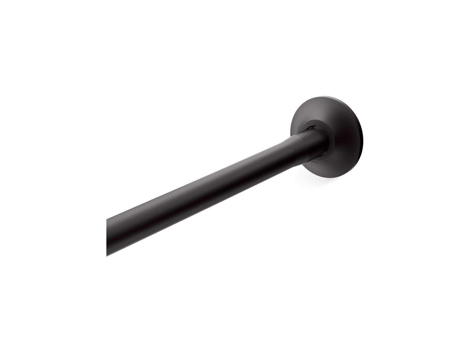 Kohler® 9350-BL Expanse® Shower Rod, Stainless Steel, Matte Black