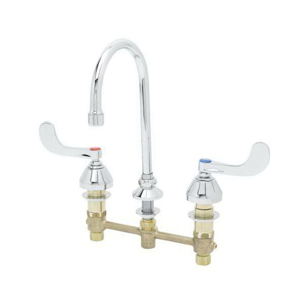 T & S B-2866-05CR Medical Faucet, 2.2 gpm Flow Rate, 8 in Center, Polished Chrome, Domestic