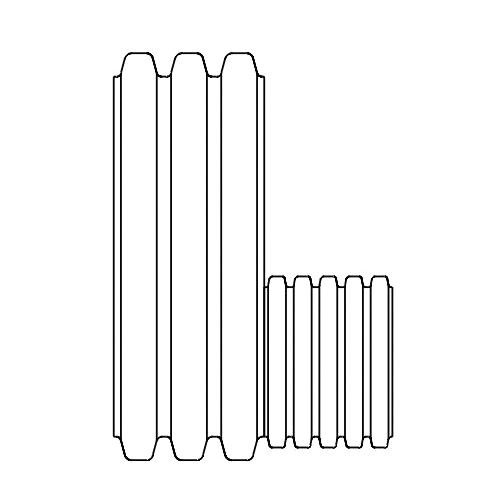 ADS&reg; 12 x 8 in N-12 Plain End Reducer 1272AN