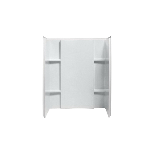 Sterling® 72284106-0 Complete Wall Set With Age-in-Place Backerboards, Accord®, 48 in L x 36 in W x 55-1/8 in H, Solid Vikrell®