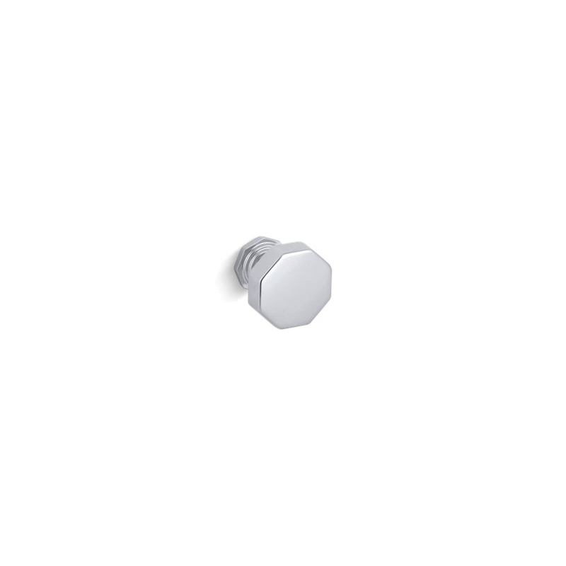 Kohler® 13126-CP Cabinet Knob, Pinstripe®, For Use With Bath/Kitchen Cabinet and Drawer, Metal, Polished Chrome