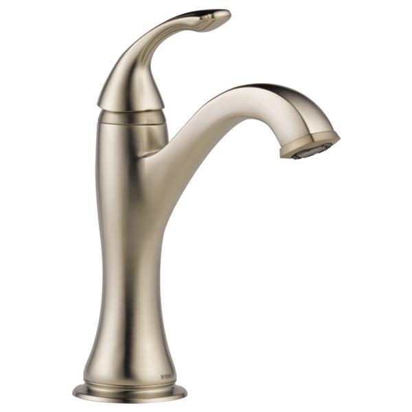 Brizo® 65085LF-BN-ECO Charlotte® Lavatory Faucet, Commercial, 1.2 gpm Flow Rate, 5-3/4 in H Spout, 1 Handles, 1 Faucet Holes, Brushed Nickel, Function: Traditional