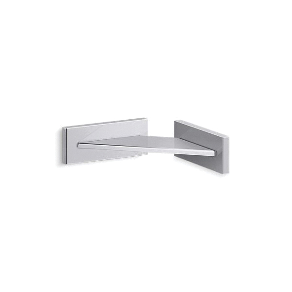 Kohler® 23287-CP K-23287 Square Foot Ledge, Wall Mount, Metal, Polished Chrome