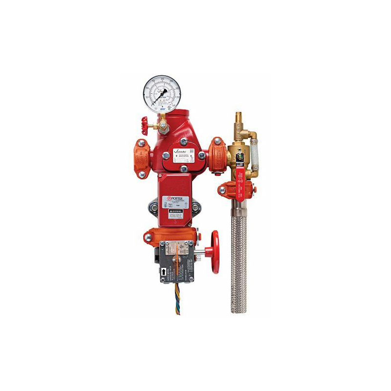 Victaulic&reg; S020UMCRV0 UMC Right Hand Universal Manifold Check Valve With Control Valve and Hose, 2 in