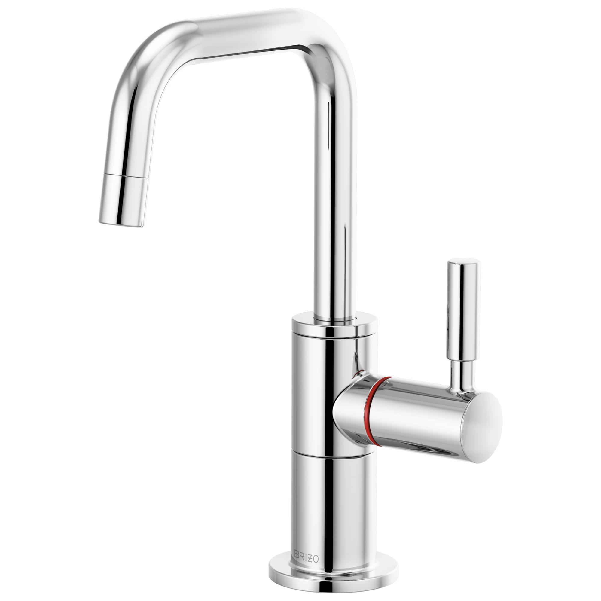Brizo® 61365LF-H-PC Odin® Instant Hot Faucet, 1 gpm at 60 psi Flow Rate, Polished Chrome, 1 Handle, Import